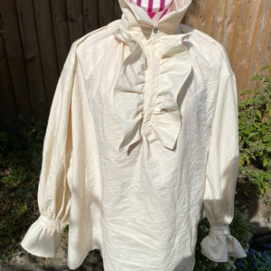 LeStat de Lioncourt style shirt white  cotton unisex plus size PLEASE READ full item description cosplay costume interview with a vampire