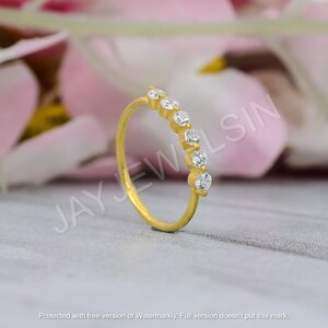 Diamond Ring Cubic Zircon Ring Minimalist Stacking Ring Fashion Ring Wedding Ring Fidget ring 925 Sterling Silver Ring