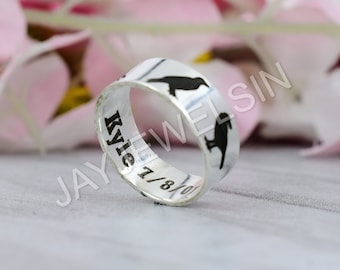Crow Ring, 925 Sterling Silver Ring, Personalized Ring, Animal Jewelry, Bird Lover Jewelry, Raven Ring, Silver Bird Ring, Christmas Gift
