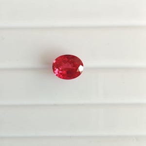 Lab Created Ruby Full customizable Lab Created Ruby Oval Cut Gemstone For Jewelry Gift