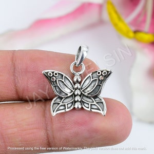 Butterfly Necklace, 925 Silver Pendant, Tiny Butterfly Necklace, Dainty Butterfly Necklace, Everyday Minimalist Dainty 2,6*2.1*0.4cm