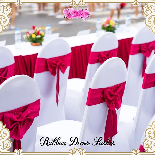 Wedding Chair Sashes Etsy