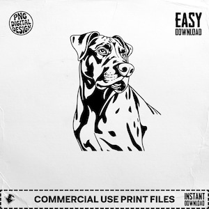 Dalmatian Dog Digital Download PNG, Dalmatian Clipart, Dalmatian Vector, Dog Breed Art, Pet Portrait, DIY Crafts, Digital Print