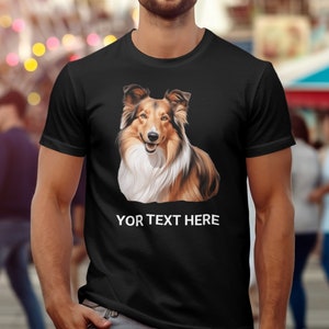 Shetland Shetland Illustration T-Shirt: Hundeliebhaber Geschenk