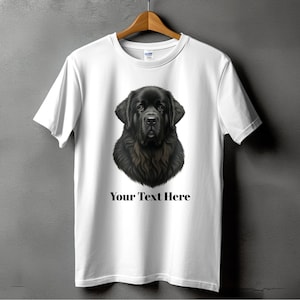 Newfoundland Dog T-Shirt, Dog Portrait, Animal T-Shirt, Pet Lover Gift, Dog Breed Tee, Newfoundland Gift, Canine Art T Shirt