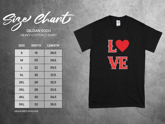 Love, Big Heart Valentines Day T-shirt - Etsy