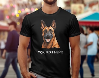 Belgian Malinois Dog Graphic T-Shirt, Pet Lover Gift