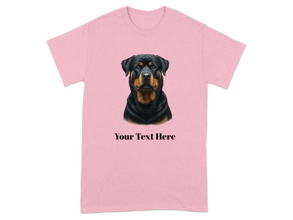 Rottweiler Portrait T-shirt: Personalized Dog Lover Gift - Etsy