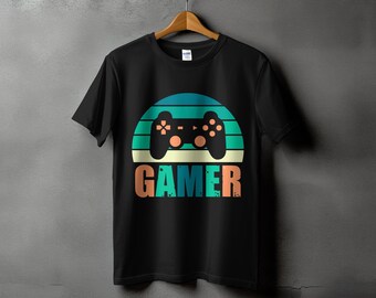 Retro Gamer T-Shirt: Vintage Game Controller Tee