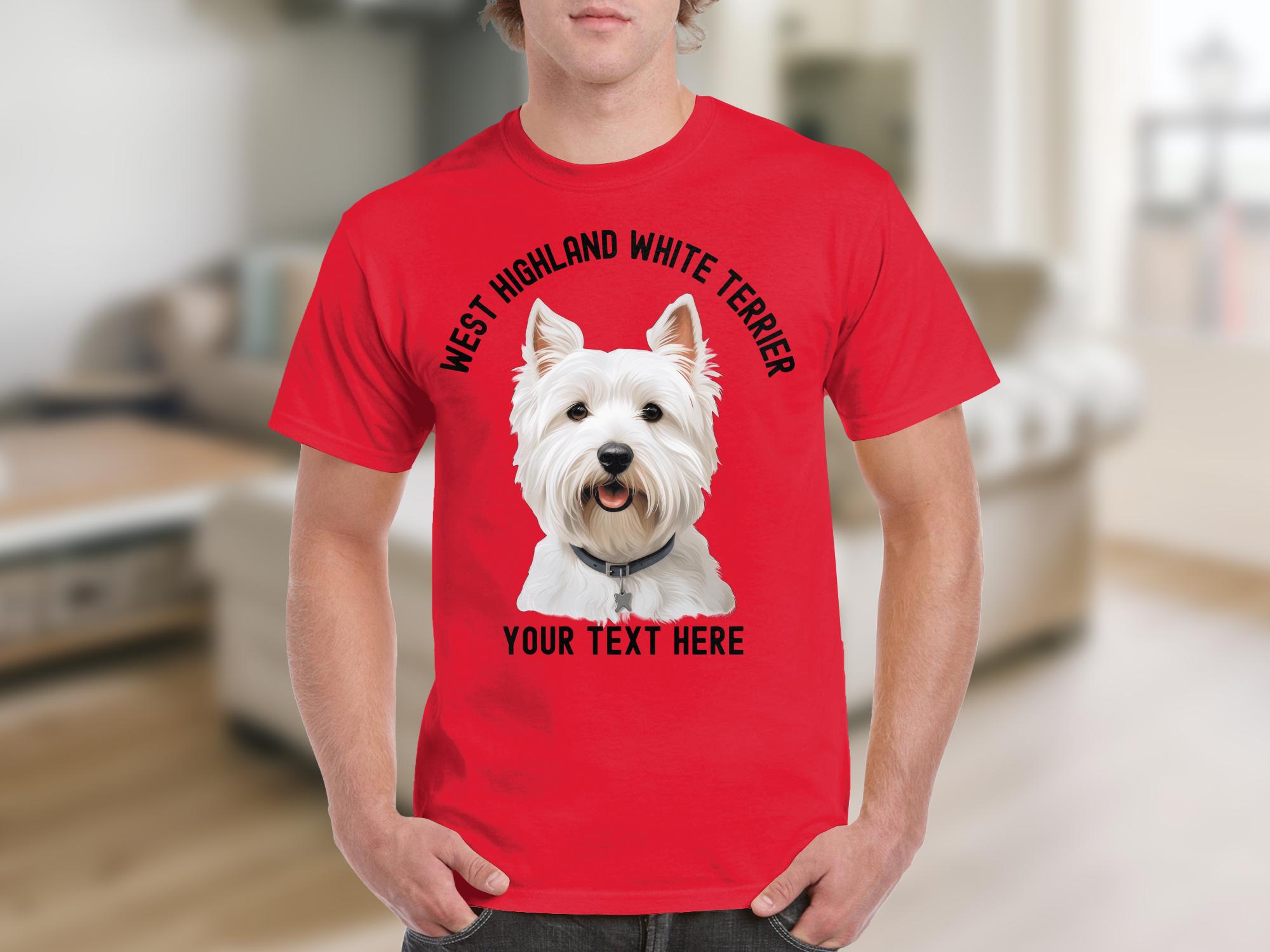 Customizable West Highland Terrier T-shirt: Personalized Westie