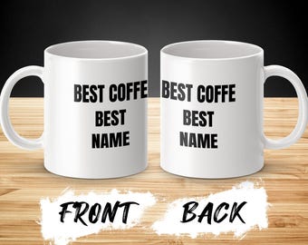 Personalized Coffee Mug: Custom Name Gift for Coffee Lovers