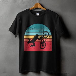 Retro BMX Biker T-Shirt: Vintage Cycling Graphic Tee