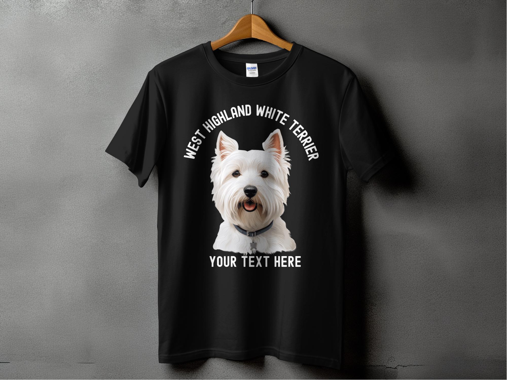 Customizable West Highland Terrier T-shirt: Personalized Westie
