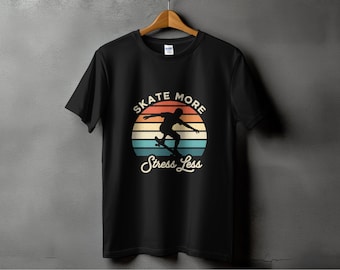 Vintage Skateboard T-Shirt: Retro Skater Graphic Tee
