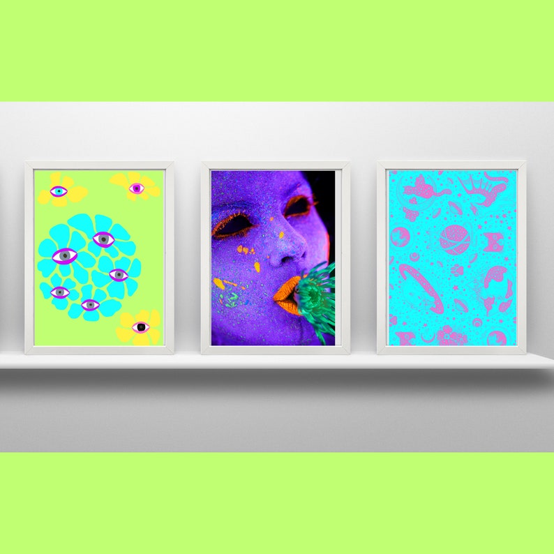 Weird Bedroom Decor. Weirdcore Wall Art. Weird Bedroom Art. Weird Wall