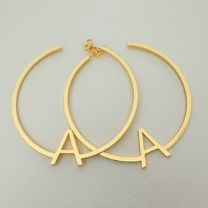 Custom Name Hoop Earrings,Gold Name Earrings,Personalized Name Earrings,Large Hoop Earrings,Gift For Women,Name Hoops,Name Jewelry Gifts