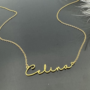 Personalized Name Necklace,Gold Name Necklace,Name Plate Necklace,Minimalist Name Necklace,Custom Name Jewelry,Christmas Gifts for Women