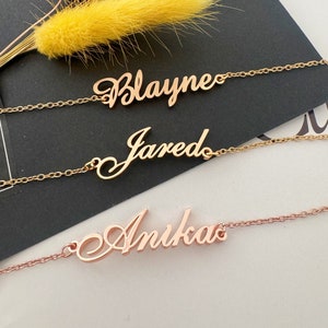 18K Gold Name Bracelet,Custom Name Jewelry,Personalized Name Bracelet,Dainty Name Bracelet,New Mom Gift,Personalized Gifts,Christmas Gifts