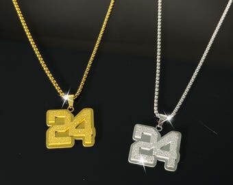 Custom Bling Name Necklace, 18K Gold Initial Pendant, Women Nameplate Necklace, Gifts For Husband