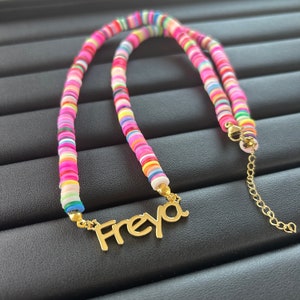 Collar con nombre para niñas, joyería para niños personalizada, regalo de collar con placa de identificación para niños, collar con nombre de niña, joyería con nombre, regalo para ella