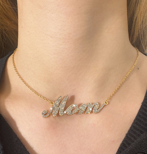 Diamond Nameplate Necklace: Personalized Bling Hip Hop Jewelry