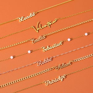 Dainty Minimalist Name Necklace,Custom Name Necklace,Gold Name Necklace,Personalized Jewelry,Women Name Necklace,Christmas Gift,Mom Gifts