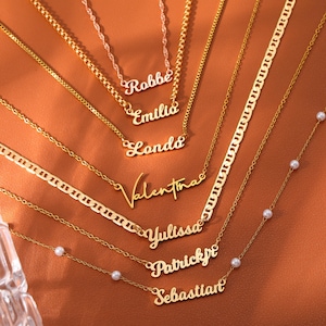 Custom Dainty Minimalist Name Necklace,Gold Name Necklace,Tiny Name Necklace,Personalized Name Necklace,Women Name Jewelry,Mom Gifts For Her
