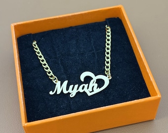 Custom Name Necklace, Personalized Name Pendant, Men Nameplate, Women Mom Birthday Gifts For Her