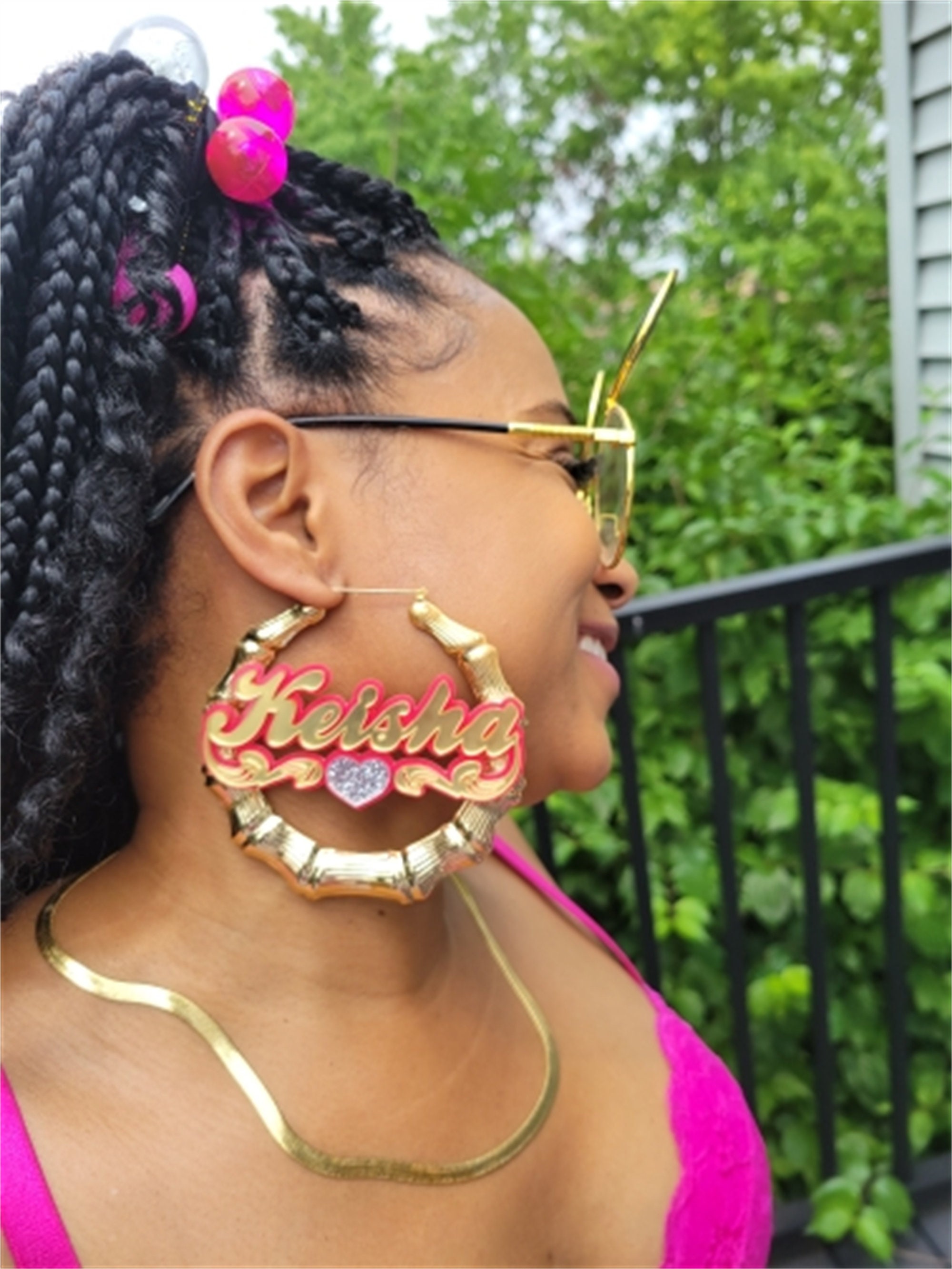 Nameplate Earrings 