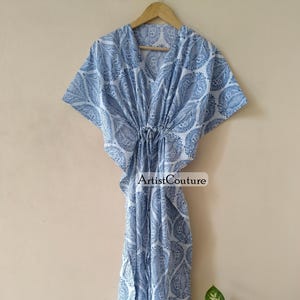 Fabulous Cotton Kaftan, Floral Cotton Kaftan, Long Cotton Kaftan, Kaftan For Women, Sleepwear Kaftan, Beach Wear Kaftan, Summer Wear Kaftan