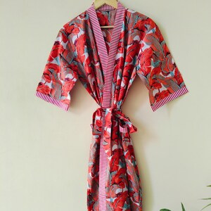 Pure Cotton Kimono for Women | Sleepwear & Lounge Wear Kimono | Fabulous Nightie Gown for Mom and Friends