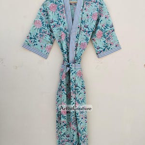 Kimono-Roben aus 100% Baumwolle, bedruckter Baumwolle Kimono, Baumwoll-Kimono, Festival-Kleidung, Bademantel, Damen-Bademantel, Morgenmantel
