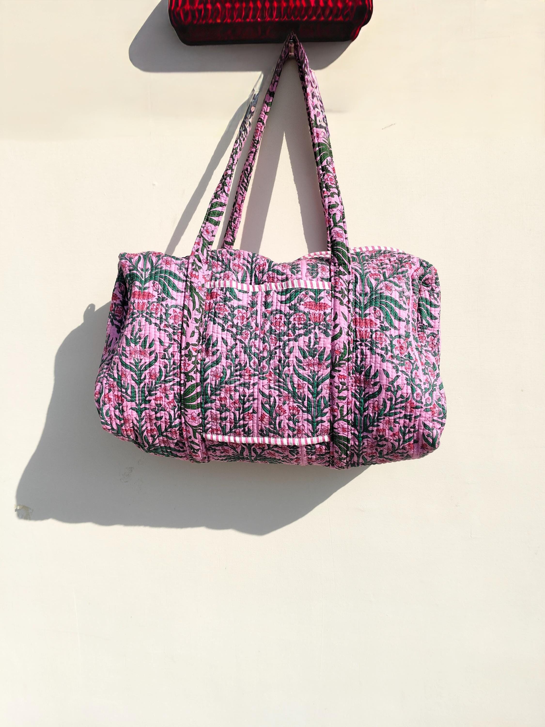 DEHIWI Hibiskus Blumen Muster Leinwand Tragetasche Für Frauen Wiederverwendbare Einkaufstaschen Schultertasche Für Reisen Fitnessstudio Und Strand, Schwarz , Einheitsgröße