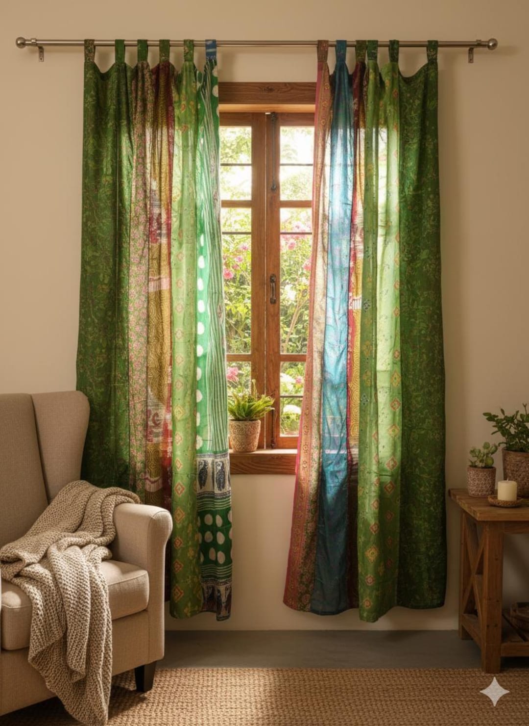 Tenda - Foulard Di Seta Nero E Arancione - Foto 12