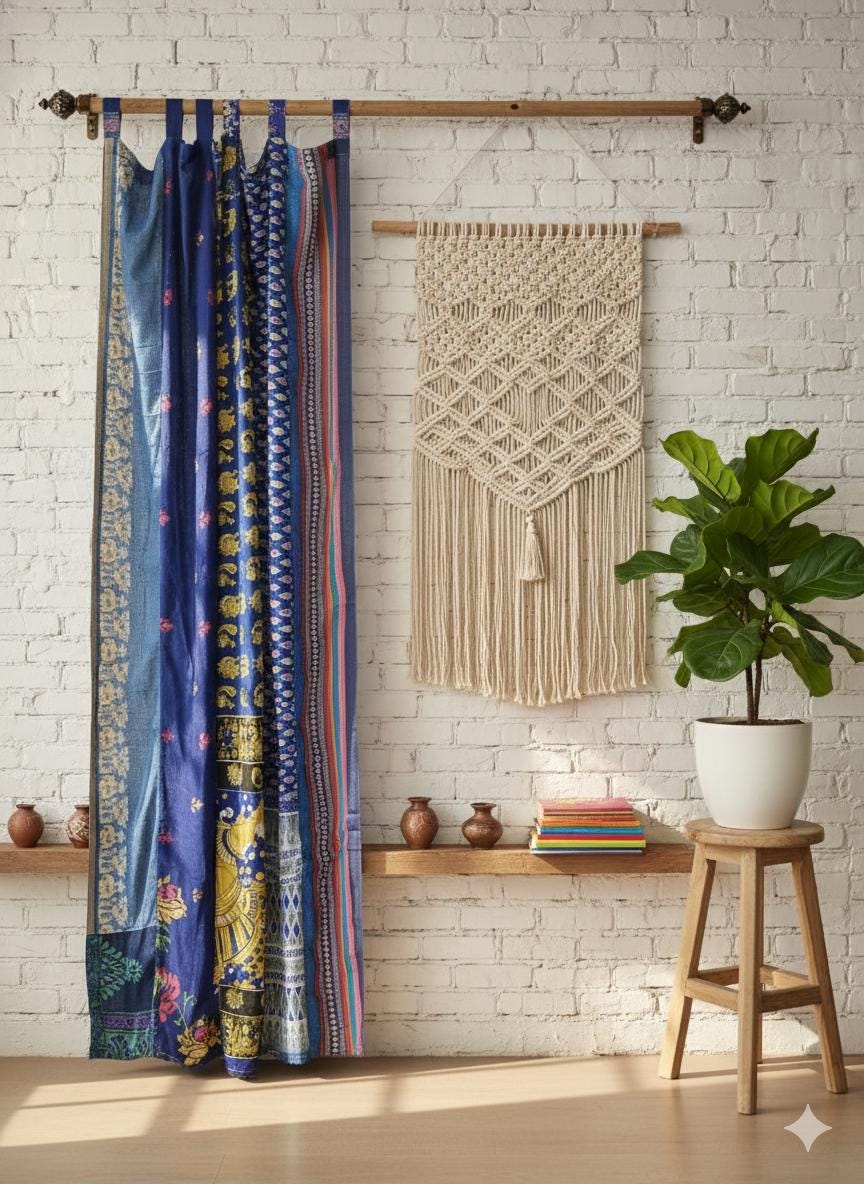 Tenda - Foulard Di Seta Nero E Arancione - Foto 6