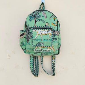 Block Printed Backpack - Etsy