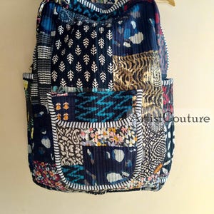 Cotton Quilt Patchwork Backpack Cotton Indian Laptop Bag Hand Bohemian Hippie Tote Backpack cotton patch work tote bag reversible bag