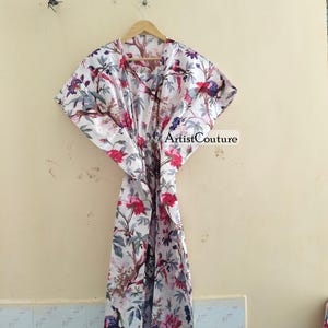 Hand block printed kaftan Indian cotton kaftan Beach wear dress Nightwear gown Comfy dress Maxi dress Maternity wear Bridesmaid gift