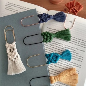 Macrame boekenlegger, bohemian style