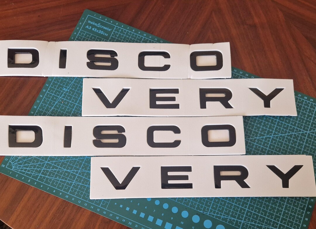 Range Rover Letter Kit Land Rover Discovery Car Badge Letter Kit Black Gloss Boot or Bonnet ...