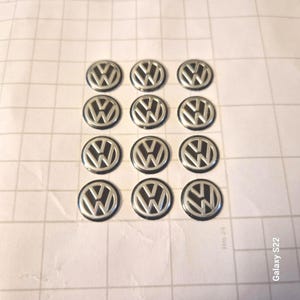 4 New VW key fob remote car badges 14mm 4 pack 3m stick BLACK EDITION GTi ltd Golf 5 7 Mk6 Passat B5 B6 Polo Scirocco Jetta Beetle