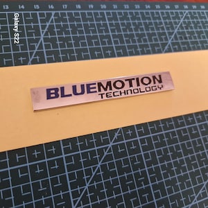 Volkswagen BlueMotion Technology Badge - VW Eco Car Emblem Badge