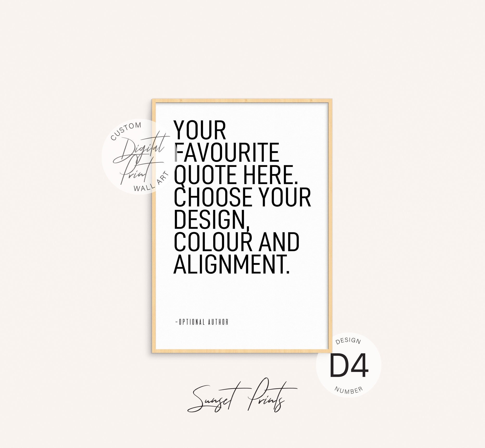 Your Own Personalised Custom Quote Print, Custom Text Print, Custom Quote Sign, Personalised Quote Print, Printable Wall Art