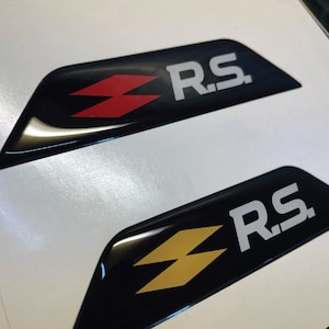 Badge avant RS Megane Mk4 PH1 Sticker gel bombé Convient parfaitement pour MK4 Phase 1 image 3