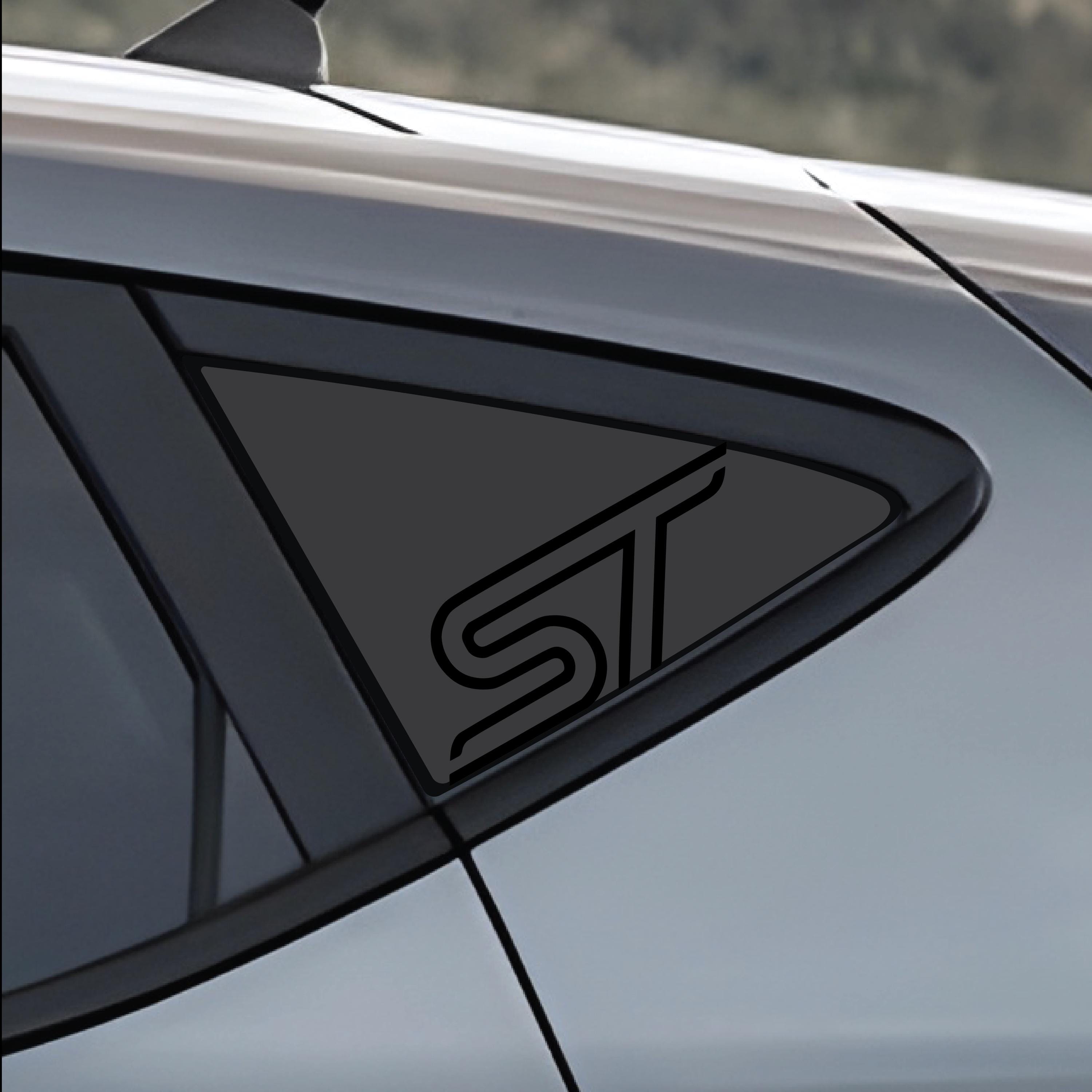 Ford FIESTA MK8 MK8.5 ST Rear Mini Window V2 - decal sticker - Pair