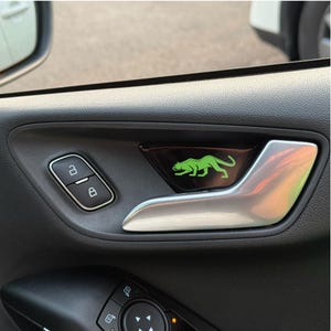 Domed Ford Puma Mk2 / Mk8.5 / Fiesta ST Mk2 Door Pull ST Gel Badges Set of 4