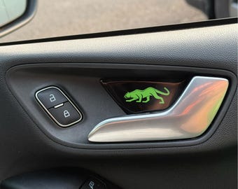 Domed Ford Puma Mk2 / Mk8.5 / Fiesta ST Mk2 Door Pull ST Gel Badges Set of 4
