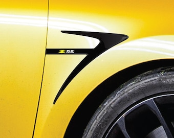 Clio Mk4 (2013 - 2019) ouïe d'aération bombée en gel RS Logo - par paire