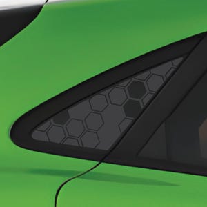 Ford Puma HEX Muster Logo Hinten Mini Fenster (2020 - neu) - Aufkleber Aufkleber - Paar