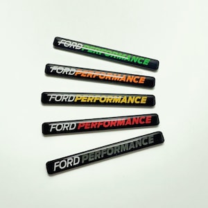 Ford Performance Plastic Badge - 10cm Fiesta / Focus / Puma - 3mm Badges -